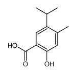2-hydroxy-4-methyl-5-propan-2-ylbenzoic acid结构式
