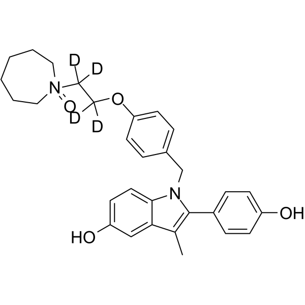 Bazedoxifene-d4 N-Oxide结构式
