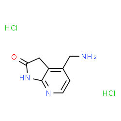 4-(aminomethyl)-1H,2H,3H-pyrrolo[2,3-b]pyridin-2-one dihydrochloride Structure