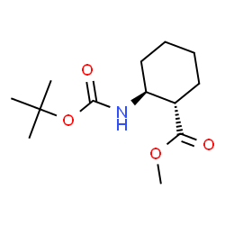 反式环己烷羧酸2-[[((1,1-二甲基乙氧基)羰基]氨基]-,甲酯图片