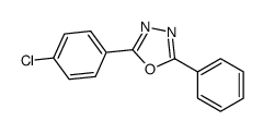 2-(4-chlorophenyl)-5-phenyl-1,3,4-oxadiazole Structure
