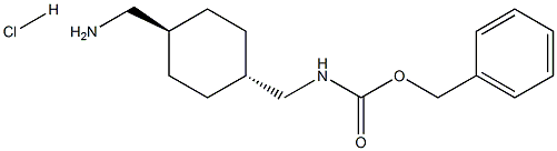 trans-4-(Benzyloxycarbonylamino)cyclohexanemethylamine hydrochloride Structure