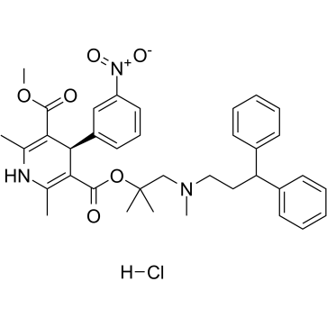 (R)-Lercanidipine hydrochloride结构式
