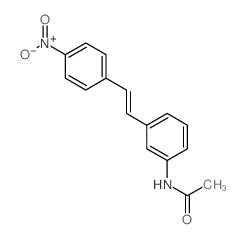 Acetamide,N-[3-[2-(4-nitrophenyl)ethenyl]phenyl]- Structure