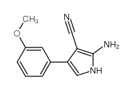 2-氨基-4-(3-甲氧基苯基)-1H-吡咯-3-甲腈结构式
