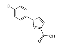 1-(4-氯苯基)-1H-吡唑-3-羧酸结构式