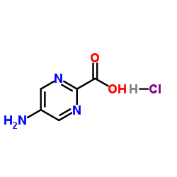 5-Amino-2-pyrimidinecarboxylic acid hydrochloride (1:1) Structure