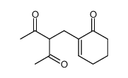 3-((6-oxocyclohex-1-en-1-yl)methyl)pentane-2,4-dione结构式