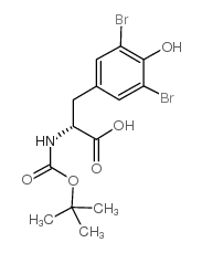 Boc-3,5-二溴-D-酪氨酸结构式