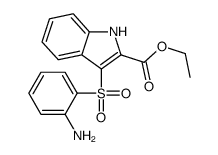 ethyl 3-(2-aminophenyl)sulfonyl-1H-indole-2-carboxylate Structure