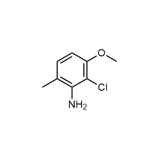 2-氯-3-甲氧基-6-甲基苯胺结构式