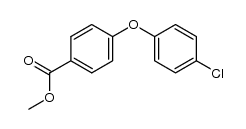methyl 4-(4-chlorophenoxy)benzoate结构式