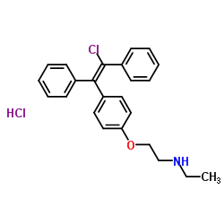 N-Desethyl-E-Clomiphene Hydrochloride Salt structure