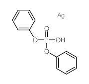 Phosphoric acid,diphenyl ester, silver(1+) salt (1:1)结构式