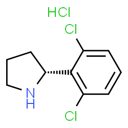 (R)-2-(2,6-二氯苯基)吡咯烷盐酸盐结构式