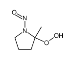 α-hydroperoxy-α-methyl-N-nitrosopyrrolidine Structure