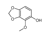 4-methoxy-1,3-benzodioxol-5-ol结构式