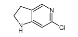 6-氯-2,3-二氢-1H-吡咯并[3,2-c]吡啶结构式