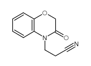 2,3-二氢-3-氧-4H-1,4-苯并恶嗪-4-丙腈结构式