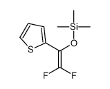 (2,2-difluoro-1-thiophen-2-ylethenoxy)-trimethylsilane Structure