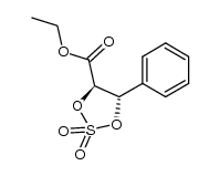 ethyl (4S,5R)-4-carbethoxy-5-phenyl-1,3,2-dioxathiolane-2,2-dioxide结构式