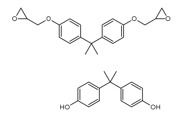 缩水甘油封端双酚 A 环氧氯丙烷共聚物结构式