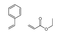 2-丙烯酸乙酯与苯乙烯的聚合物结构式