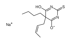 sodium,5-[(E)-but-2-enyl]-5-butyl-4,6-dioxo-1H-pyrimidine-2-thiolate Structure