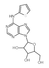 Adenosine, N-2-thienyl-(8CI) Structure