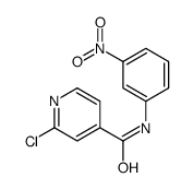2-氯-N-(3-硝基苯基)-4-吡啶羧酰胺结构式