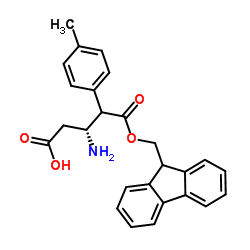 Fmoc-(R)-3-氨基-4-(4-甲基苯基)丁酸结构式