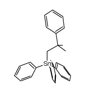 (2-methyl-2-phenylpropyl)triphenylstannane结构式