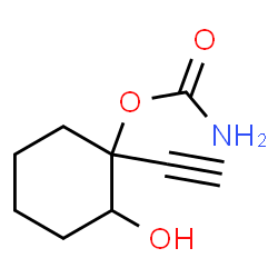 1,2-Cyclohexanediol,1-ethynyl-,1-carbamate(9CI) structure
