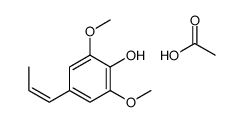 acetic acid,2,6-dimethoxy-4-prop-1-enylphenol Structure