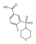 4-fluoro-3-(morpholinosulfonyl)benzoic acid Structure