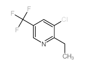 3-氯-2-乙基-5-(三氟甲基)吡啶结构式