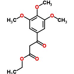 3,4,5-三甲氧基苯甲酰乙酸乙酯结构式