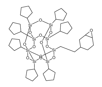 PSS-[2-(3,4-环氧树脂环己基)乙基]-七环戊基取代结构式
