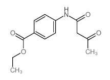 Benzoic acid,4-[(1,3-dioxobutyl)amino]-, ethyl ester Structure