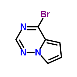 4-溴吡咯并[1,2-f][1,2,4]三嗪结构式