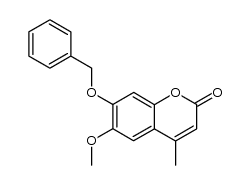 7-benzyloxy-6-methoxy-4-methyl-coumarin Structure