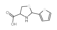 2-(2-噻吩基)-1,3-噻唑烷-4-羧酸结构式