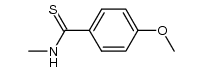 4-甲氧基- N-甲基-苯硫酰胺结构式