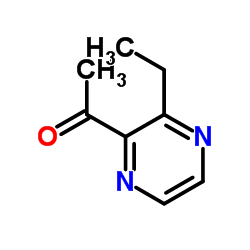 2-乙酰基-3-乙基吡嗪结构式