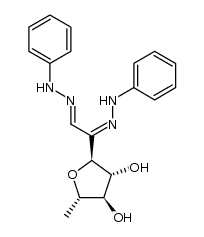 3,6-anhydro-7-deoxy-L-manno-2-heptulose phenylosazone结构式