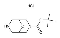 9-氧杂-3,7-二氮杂双环[3.3.1]壬烷-3-羧酸叔丁酯盐酸盐结构式