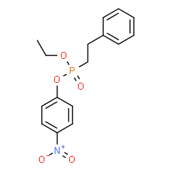 (2-Phenylethyl)phosphonic acid ethyl 4-nitrophenyl ester Structure