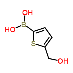 5-羟甲基噻吩-2-硼酸结构式