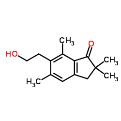 6-(2-Hydroxyethyl)-2,2,5,7-tetramethyl-1-indanone Structure