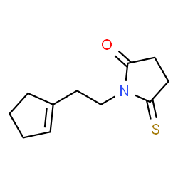 2-Pyrrolidinone,1-[2-(1-cyclopenten-1-yl)ethyl]-5-thioxo- structure
